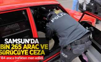 Samsun'da 2 bin 665 araç ve sürücüye ceza, 184 araca trafikten men edildi