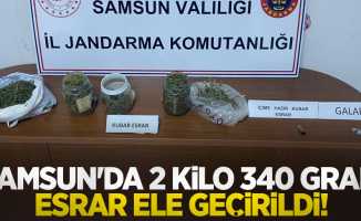 Samsun'da 2 kilo 340 gram esrar ele geçirildi: 1 gözaltı