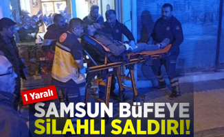 Samsun'da Büfeye Silahlı Saldırı! 1 Yaralı