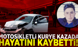 Samsun'da Motosikletli Kurye Kazada Hayatını Kaybetti!