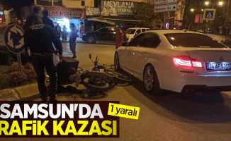 Samsun'da trafik kazası: 1 yaralı