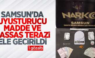 Samsun'da uyuşturucu madde ve hassas terazi ele geçirildi: 1 gözaltı