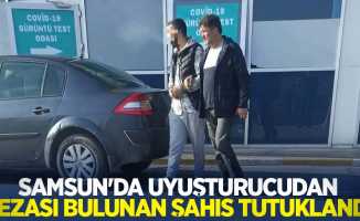 Samsun'da uyuşturucudan cezası bulunan şahıs tutuklandı