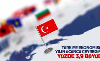 Türkiye ekonomisi yılın üçüncü çeyreğinde yüzde 3,9 büyüdü