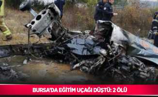 Bursa’da eğitim uçağı düştü: 2 ölü