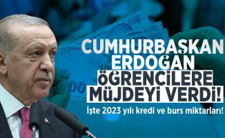 Cumhurbaşkanı Erdoğan Öğrencilere Müjdeyi Verdi! İşte 2023 Yılında Burs ve Kredi Ücretleri...