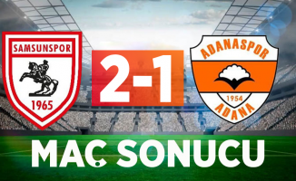 Maç sonucu: Samsunspor-2 Adanaspor-1