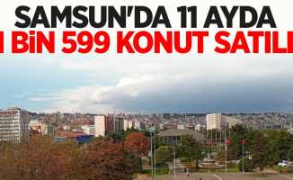 Samsun'da 11 ayda 21 bin 599 konut satıldı
