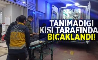 Samsun'da Bir Şahıs Tanımadığı Bir Kişi Tarafından Bıçaklandı!