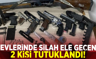 Samsun'da Evlerinde Silah Ele Geçirilen 2 Kişi Tutuklandı!