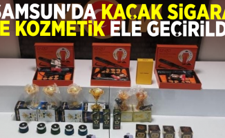 Samsun'da Kaçak Sigara ve Kozmetik Ele Geçirildi!