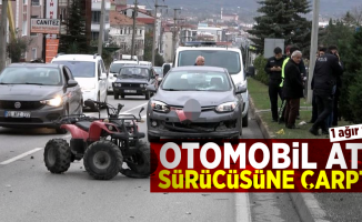 Samsun'da Otomobil ATV Sürücüsüne Çarptı! 1 Ağır Yaralı