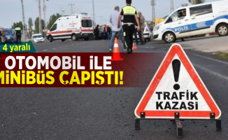 Samsun'da Otomobil İle Minibüs Çarpıştı! 1 ölü 4 yaralı