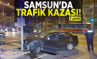 Samsun'da Trafik Kazası! 2 yaralı