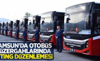 Samsun’da otobüs güzergahlarına miting düzenlemesi
