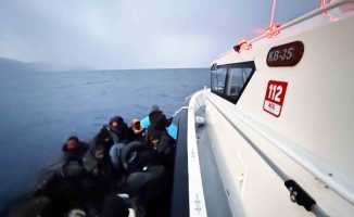 Datça’da 35 düzensiz göçmen kurtarıldı