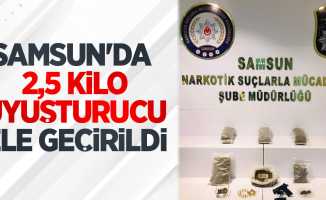 Samsun'da 2,5 kilo uyuşturucu ele geçirildi: 1 gözaltı
