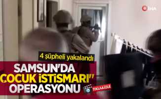 Samsun'da "çocuk istismarı" operasyonu: 4 şüpheli yakalandı