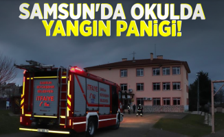 Samsun'da Okulda Yangın Paniği!