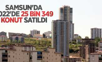 Samsun’da 2022’de 25 bin 349 konut satıldı