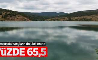 Samsun’da barajların doluluk oranı: Yüzde 65,5
