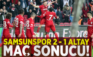 Samsunspor 2 - 1 Altay ( Maç Sonucu)