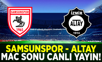 Samsunspor-Altay maç sonu canlı yayın