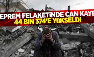 Deprem felaketinde can kaybı 44 bin 374'e yükseldi