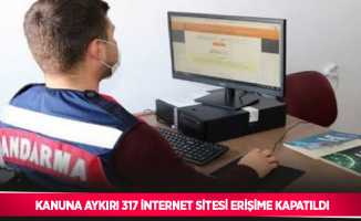 Kanuna aykırı 317 internet sitesi erişime kapatıldı