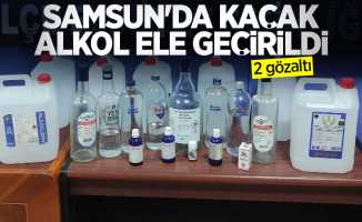 Samsun'da 2 bin 375 litre etil alkol ele geçirildi