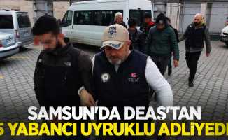 Samsun'da DEAŞ'tan 5 yabancı uyruklu adliyede