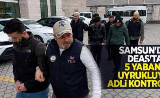Samsun'da DEAŞ'tan 5 yabancı uyrukluya adli kontrol