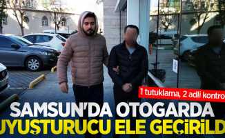 Samsun'da otogarda uyuşturucu ele geçirildi: 1 tutuklama, 2 adli kontrol