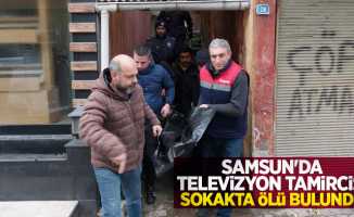 Samsun'da televizyon tamircisi sokakta ölü bulundu