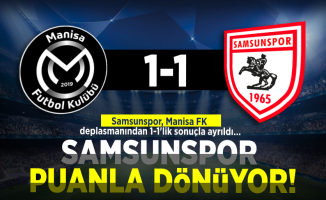 Samsunspor Puanla Dönüyor! (1-1) Samsunspor, Manisa FK deplasmanından 1-1'lik sonuçla ayrıldı...