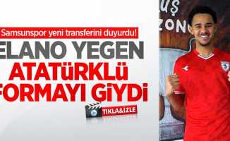 Samsunspor yeni transferini duyurdu! Elano Yegen Atatürklü formayı giydi