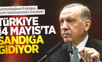 Cumhurbaşkanı Erdoğan, seçim kararnamesini imzaladı! Türkiye 14 Mayıs'ta sandığa gidiyor