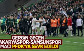 Gergin geçen Sakaryaspor-Samsunspor maçı PFDK’ya sevk edildi