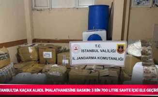 İstanbul’da kaçak alkol imalathanesine baskın: 3 bin 700 litre sahte içki ele geçirildi