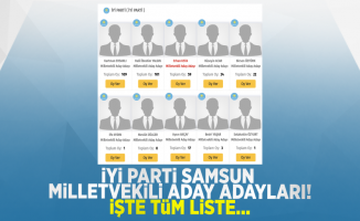 İYİ Parti Samsun milletvekili aday adayları! İşte tüm liste...