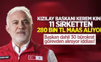 Kızılay Başkanı Kerem Kınık 11 şirketten 280 bin TL maaş alıyor! Başkan dahil 30 bürokrat görevden alınıyor iddiası