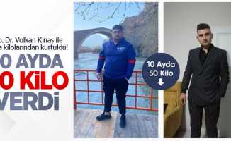 Op. Dr. Volkan Kınaş ile fazla kilolarından kurtuldu! 10 ayda 50 kilo verdi