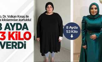 Op. Dr. Volkan Kınaş ile fazla kilolarından kurtuldu! 8 ayda 53 kilo verdi