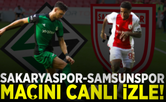 Sakaryaspor - Samsunspor  Maçını CANLI izle 