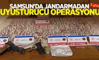 Samsun'da jandarmadan uyuşturucu operasyonu: 5 gözaltı 