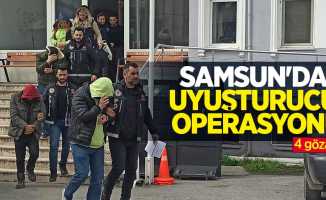 Samsun'da uyuşturucu operasyonu: 4 gözaltı   