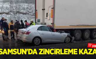 Samsun'da zincirleme kaza! 17 yaralı  
