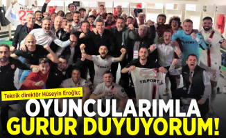 Teknik direktör Hüseyin Eroğlu; Oyuncularımla Gurur Duyuyorum!