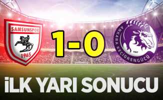 İlk yarı sonucu: Samsunspor 1-0 Keçiörengücü 
