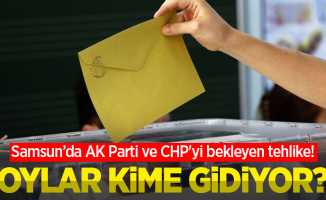 Samsun'da AK Parti ve CHP'yi bekleyen tehlike! Oylar kime gidiyor?